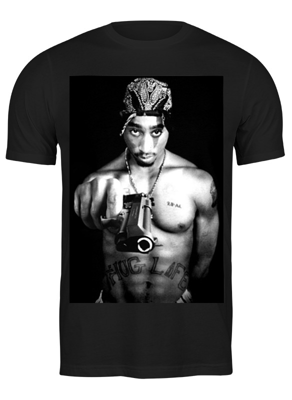 

Футболка мужская Printio 2pac & the gun t черная S, Черный, 2pac & the gun t