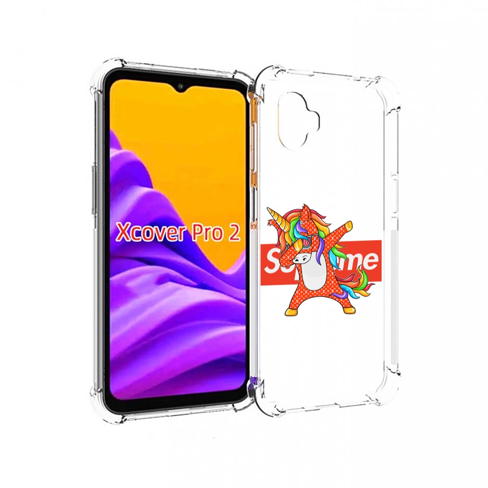 

Чехол MyPads Единорог-суприм для Samsung Galaxy Xcover Pro 2, Прозрачный, Tocco