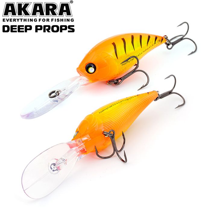 

Воблер Akara Deep Props 70F 23 гр 4/5 oz 2,8 in A53, Разноцветный, Deep Props