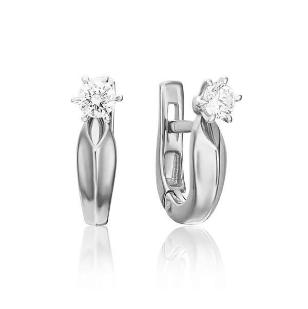 

Серьги из белого золота с бриллиантом PLATINA jewelry 02-0475-00-101-1120-30, 02-0475-00-101-1120-30