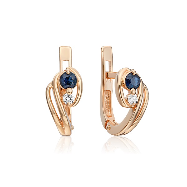 

Серьги из красного золота с бриллиантом PLATINA jewelry 02-0447-00-105-1110-30, 02-0447-00-105-1110-30