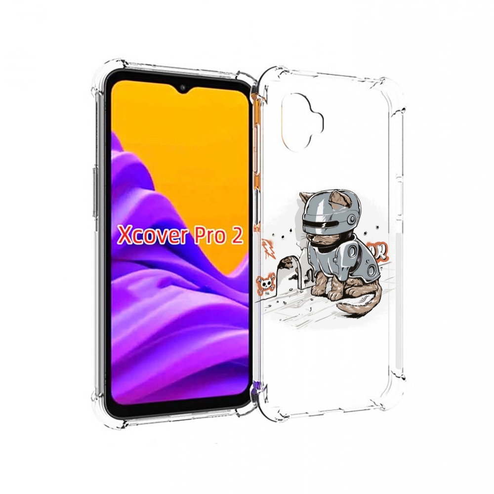 

Чехол MyPads Грозный кот для Samsung Galaxy Xcover Pro 2, Прозрачный, Tocco