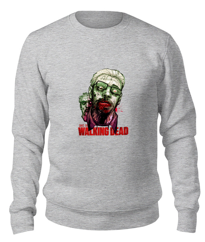 

Свитшот унисекс Printio Walking dead серый XS, Walking dead