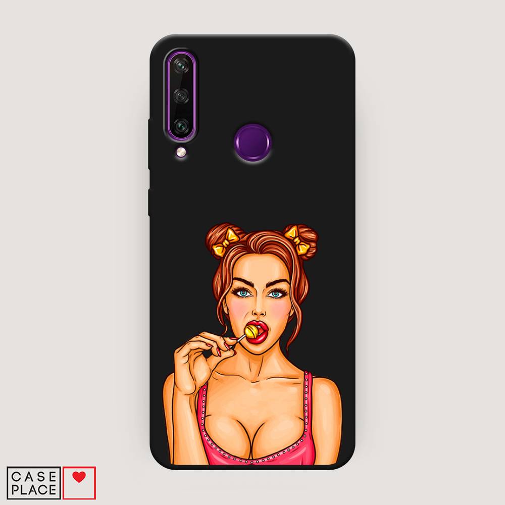 

Чехол Awog на Huawei Y6p "Вкусный леденец", Бежевый;коричневый;розовый