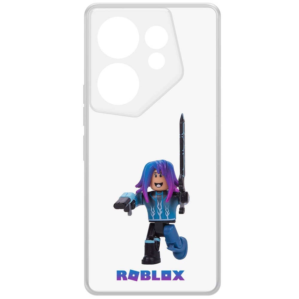 Чехол-накладка Krutoff Clear Case Roblox-Паркурщик для TECNO Camon 20 Premier 600015211452 прозрачный