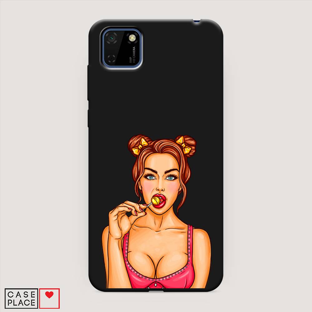 

Чехол Awog на Huawei Y5p "Вкусный леденец", Бежевый;коричневый;розовый