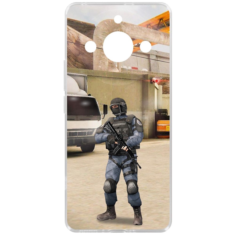 

Чехол-накладка Krutoff Clear Case Cтандофф 2 (Standoff 2) - GIGN для Realme 11 Pro+, Прозрачный