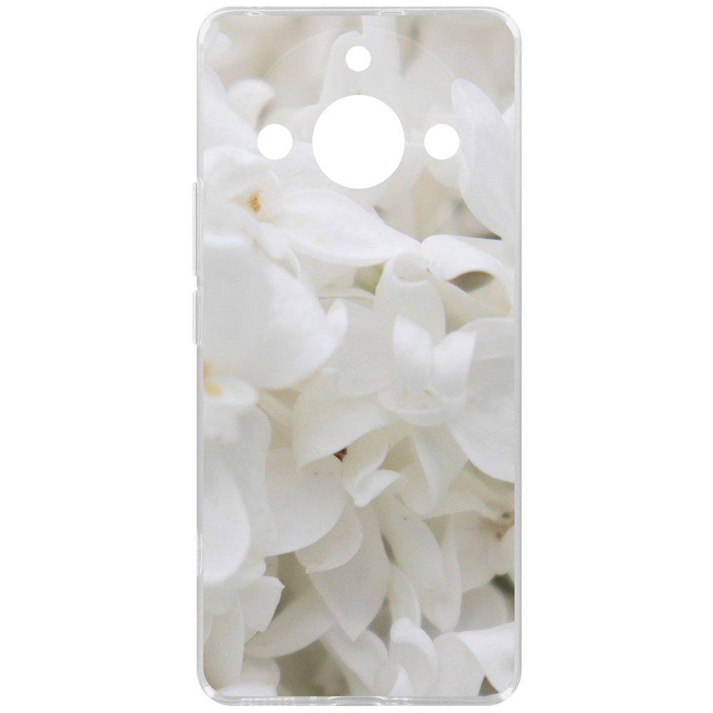 

Чехол-накладка Krutoff Clear Case Белые лилии для Realme 11 Pro+, Прозрачный