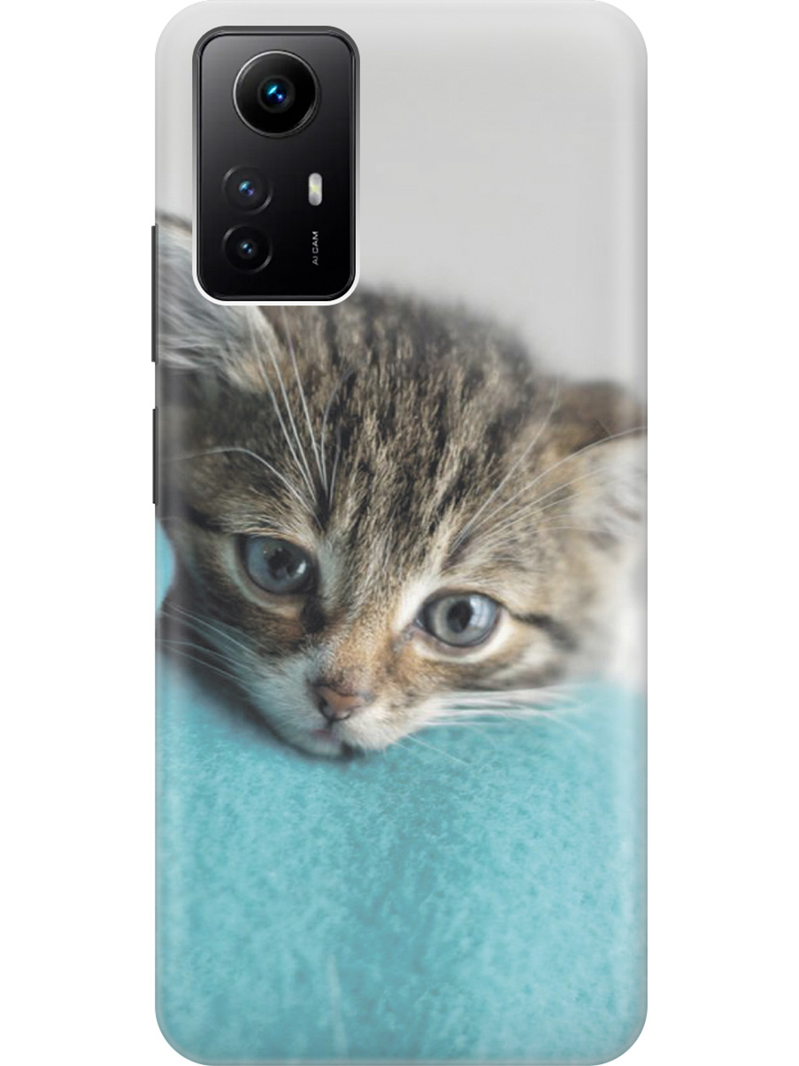 

Силиконовый чехол на Xiaomi Redmi Note 12s "Котенок на пледе", Белый;голубой;коричневый, 20001468