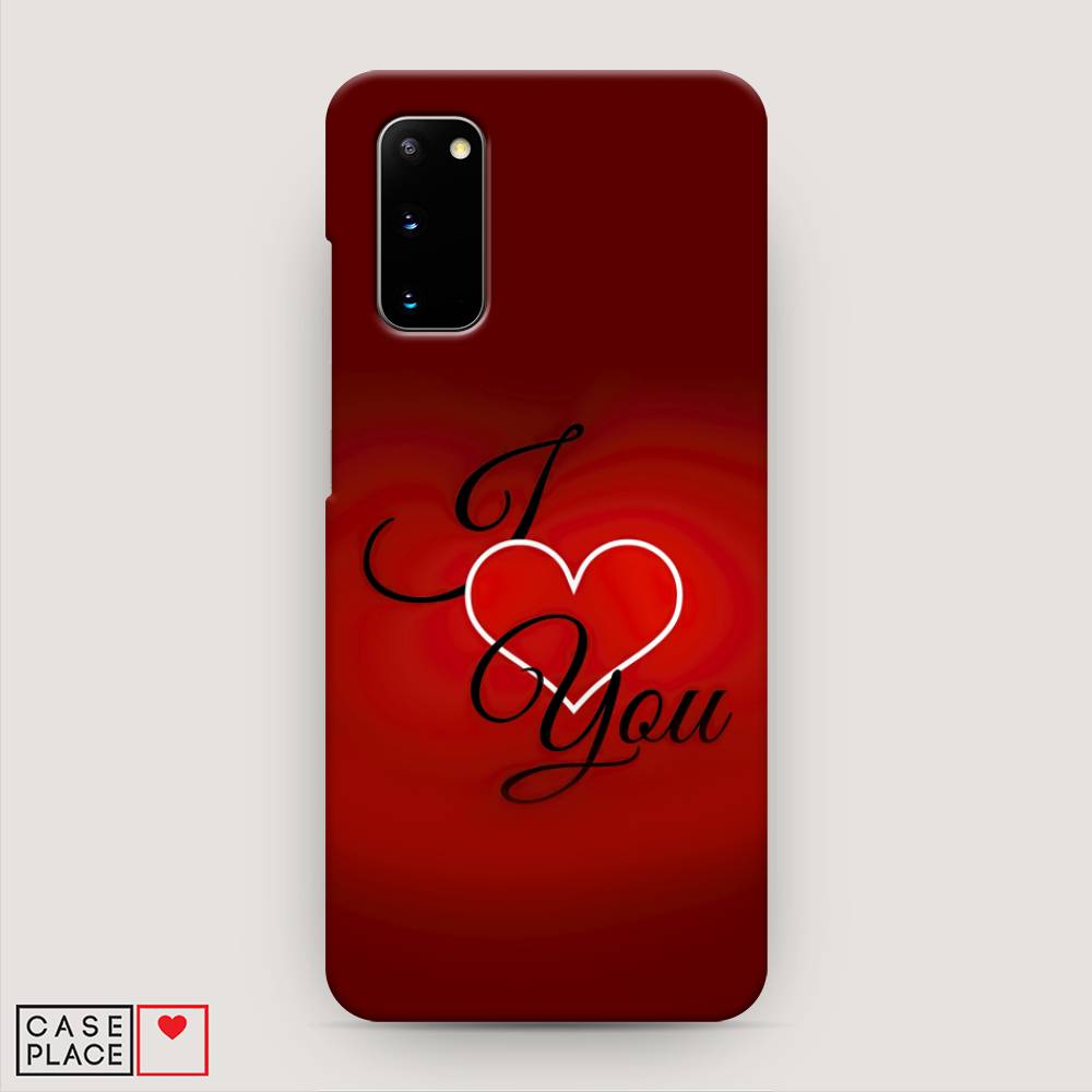 фото Пластиковый чехол "i love you 3" на samsung galaxy s20 awog