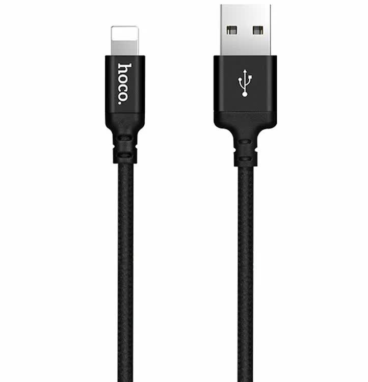 фото Дата-кабель hoco x14, usb - lightning, черный, 2 метра (62882)