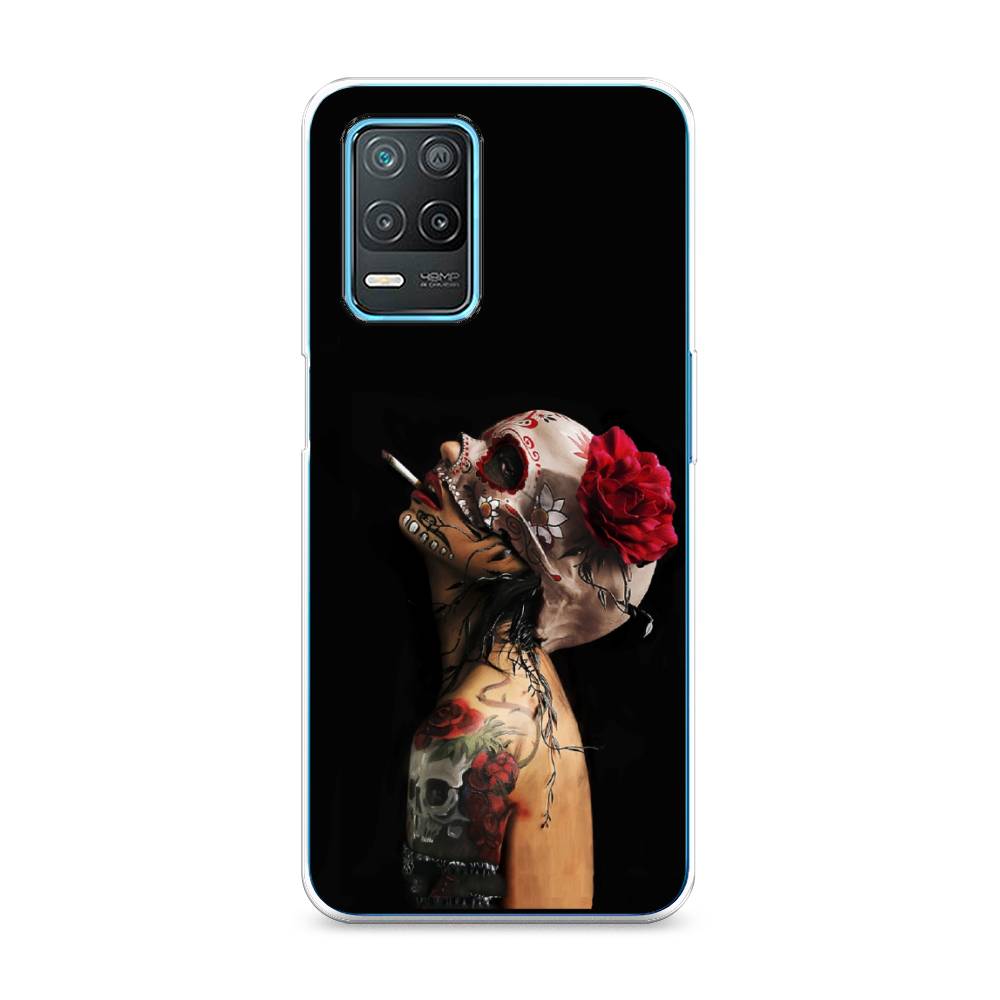 

Чехол Awog на Realme 8 5G/Narzo 30 5G "Девушка с черепом", Разноцветный, 257050-9