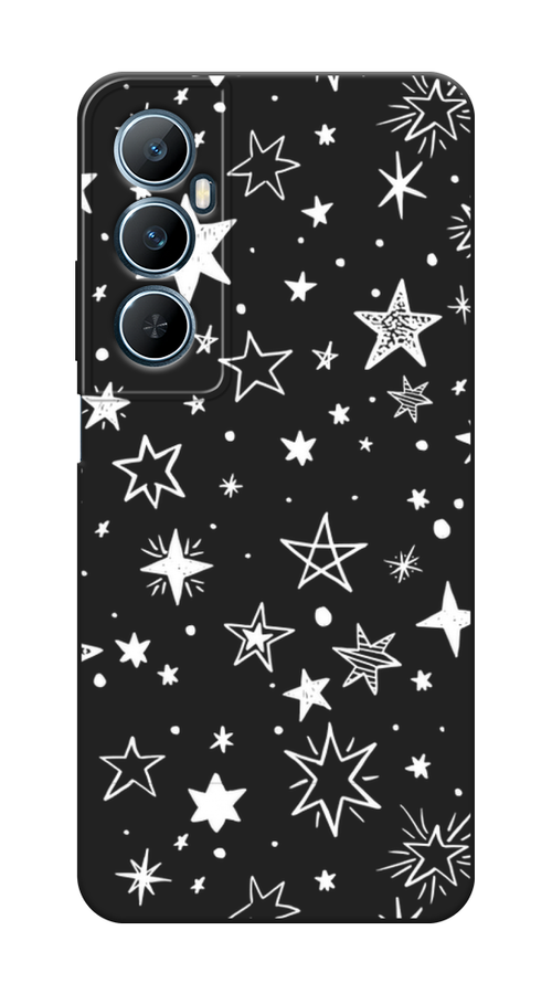 

Чехол Awog 2516752-1 для Realme C65 "Звездочки графика белая", Прозрачный;белый, 2516752-1