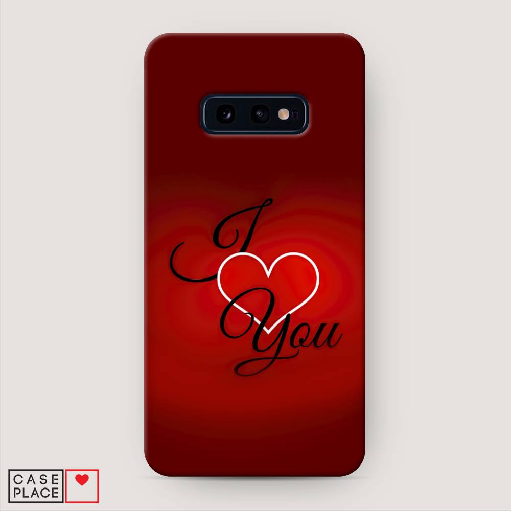 фото Пластиковый чехол "i love you 3" на samsung galaxy s10e awog