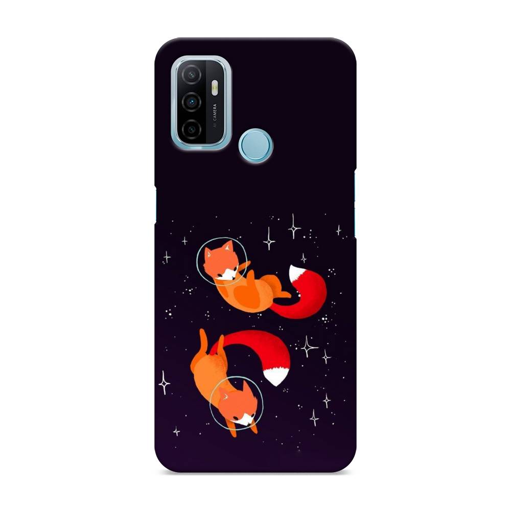 

Пластиковый чехол "Лисы космонавты" на Oppo A53, 254320-3