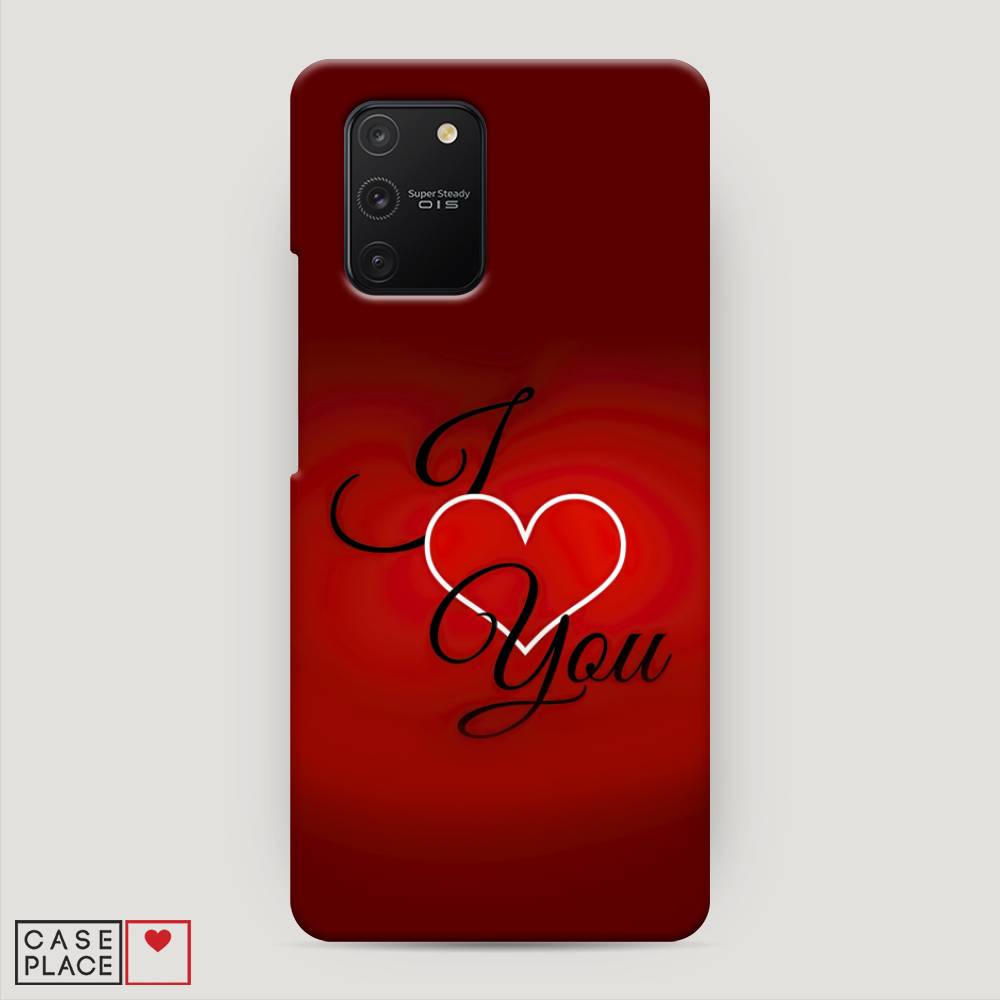 фото Пластиковый чехол "i love you 3" на samsung galaxy s10 lite awog