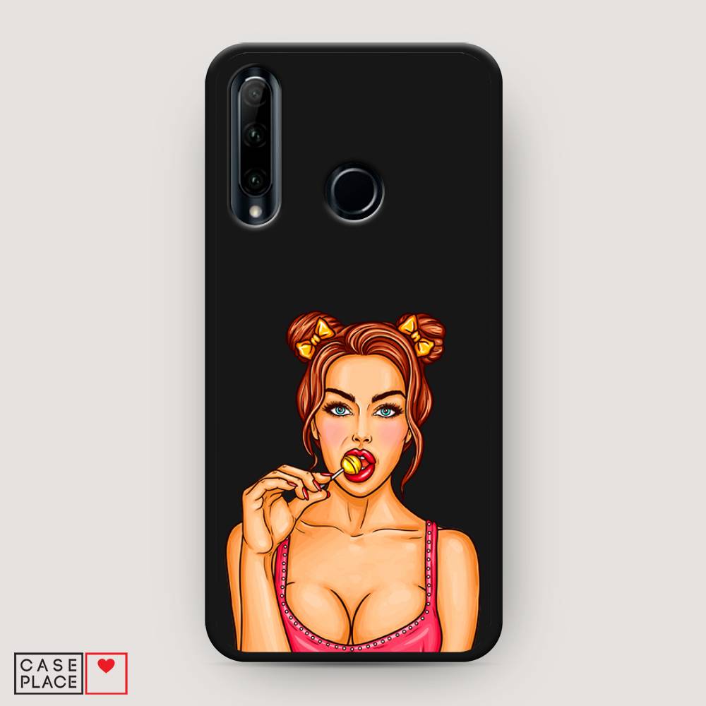 

Чехол Awog на Honor 20 Lite 2019 "Вкусный леденец", Бежевый;коричневый;розовый