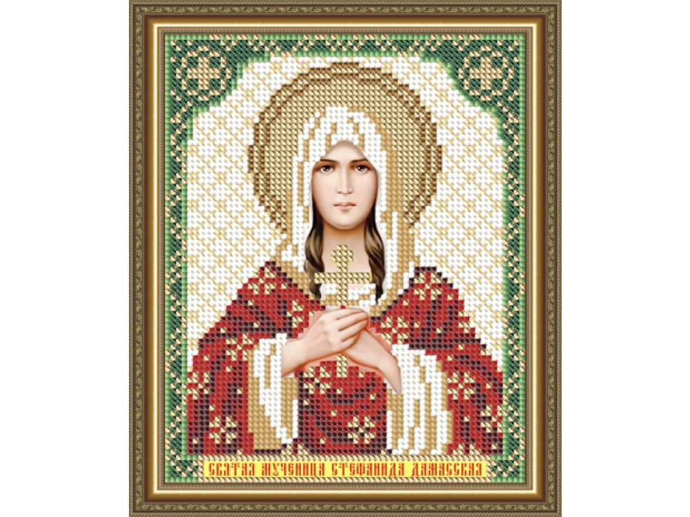 

Рисунок на ткани «Святая Мученица Стефанида Дамасская»