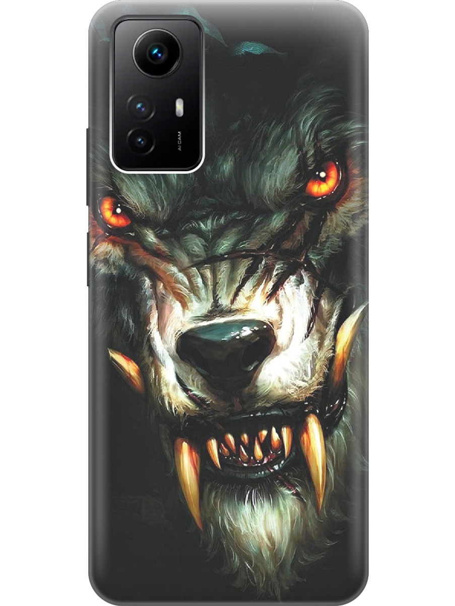 

Силиконовый чехол на Xiaomi Redmi Note 12s "Злой оборотень", Желтый;черный, 20001468