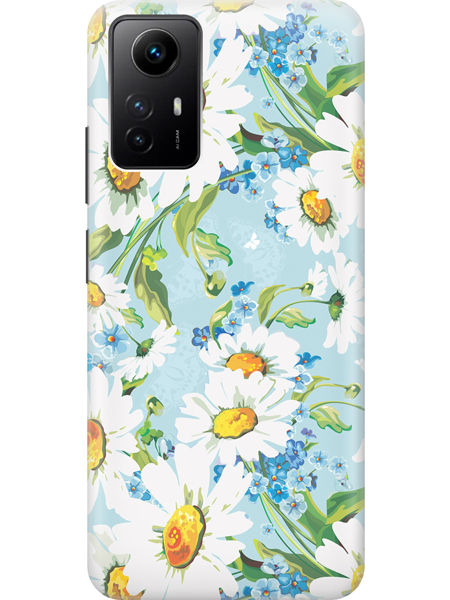 

Силиконовый чехол на Xiaomi Redmi Note 12s "Поле ромашек", Белый;голубой;зеленый, 20001468