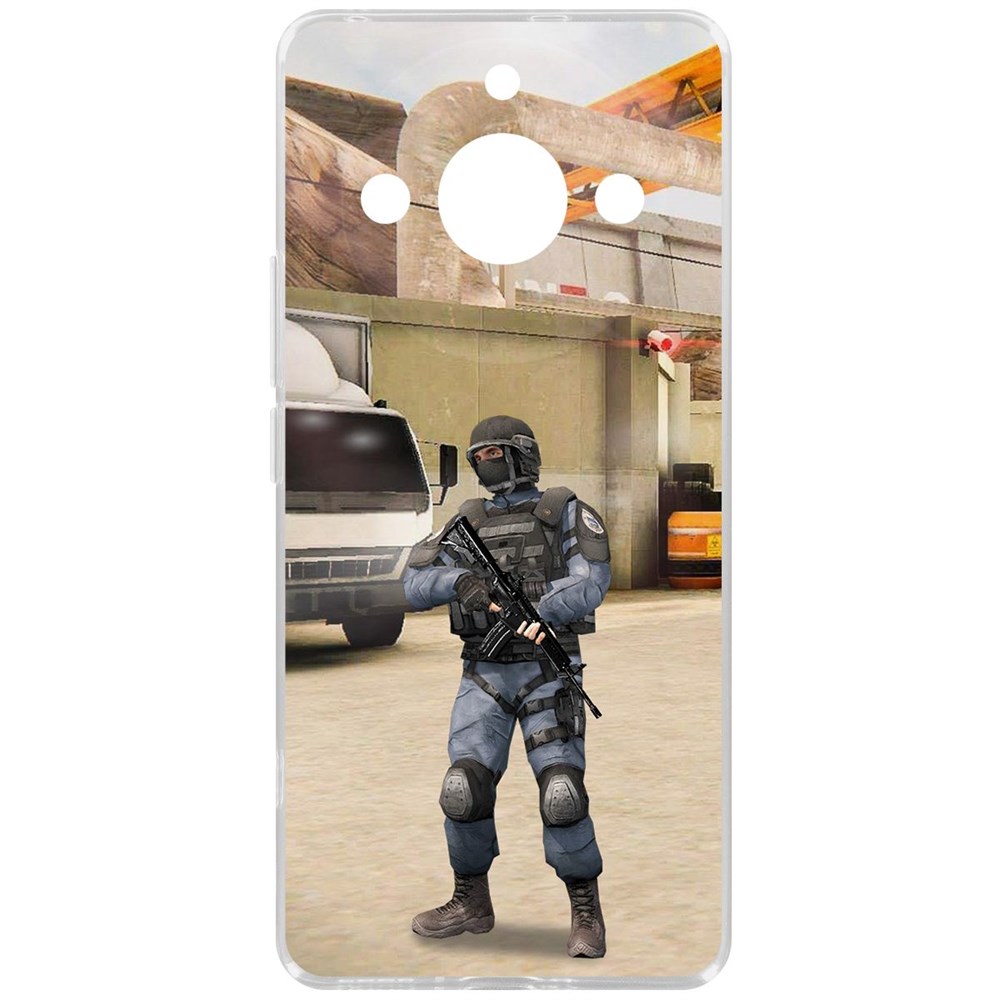 

Чехол-накладка Krutoff Clear Case Cтандофф 2 (Standoff 2) - GIGN для Realme 11 Pro, Прозрачный