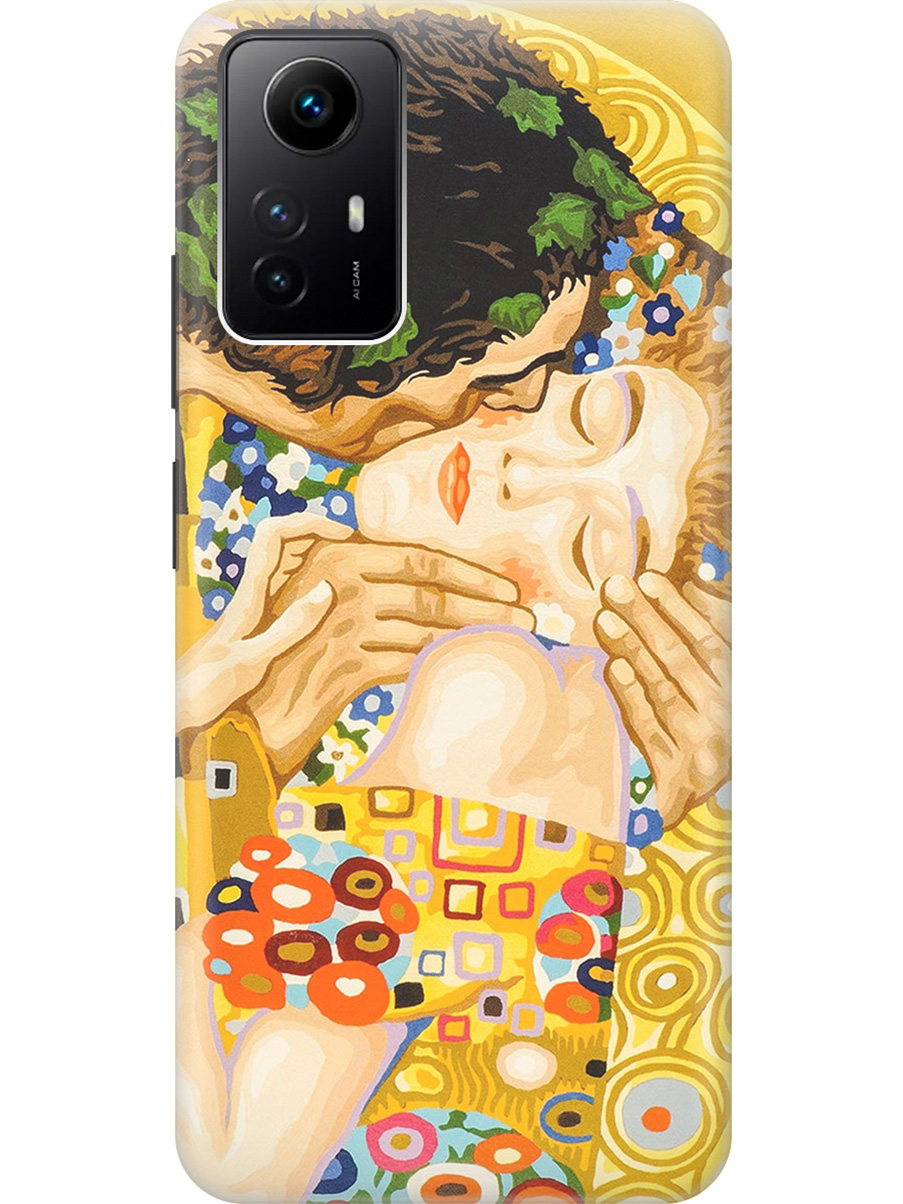 

Силиконовый чехол на Xiaomi Redmi Note 12s "Поцелуй", Желтый, 20001468
