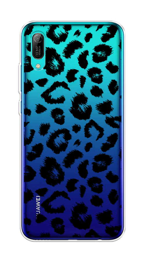 

Чехол Awog на Huawei Y6 Pro (Prime) 2019 "Окрас леопарда фон", Черный, 68150-2