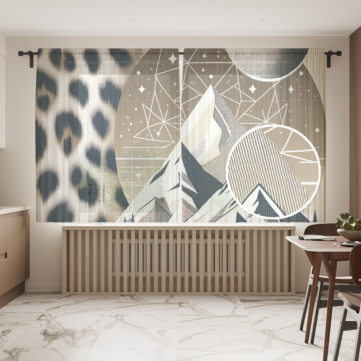 

Тюль JoyArty Леопардовые горы 145х180, tul_429934_145x180