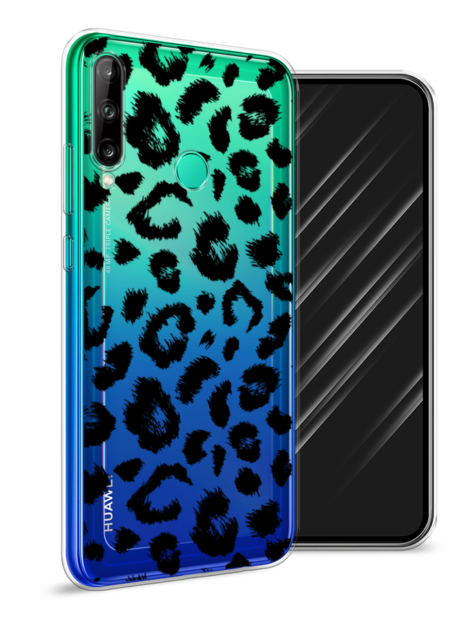

Чехол Awog на Huawei P40 lite E "Окрас леопарда фон", Черный, 612450-2