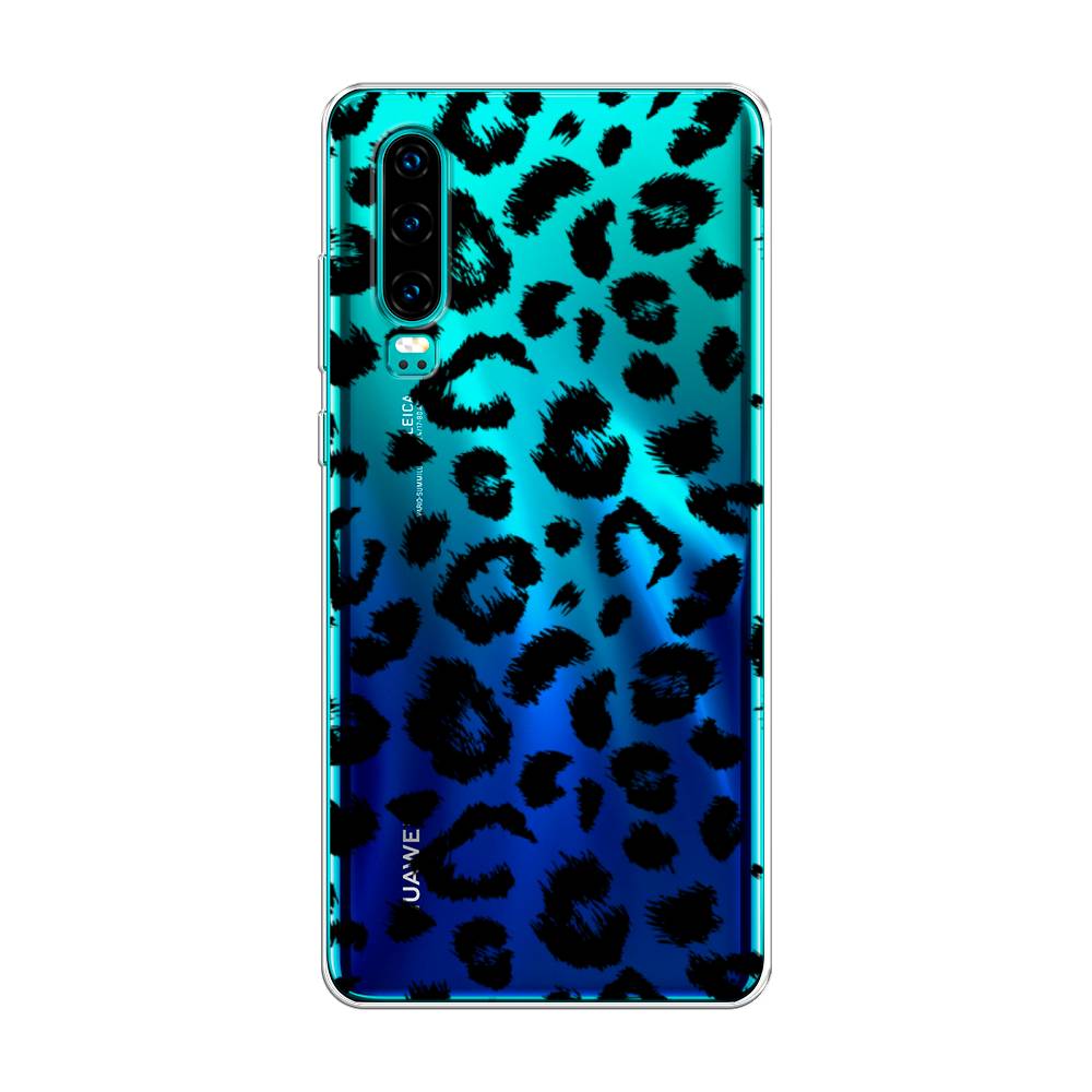 

Чехол Awog на Huawei P30 "Окрас леопарда фон", Черный, 68550-2