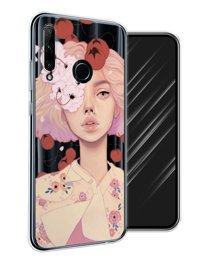 

Чехол Awog на Huawei P Smart Plus 2019 "Окрас леопарда фон", Черный, 69250-2
