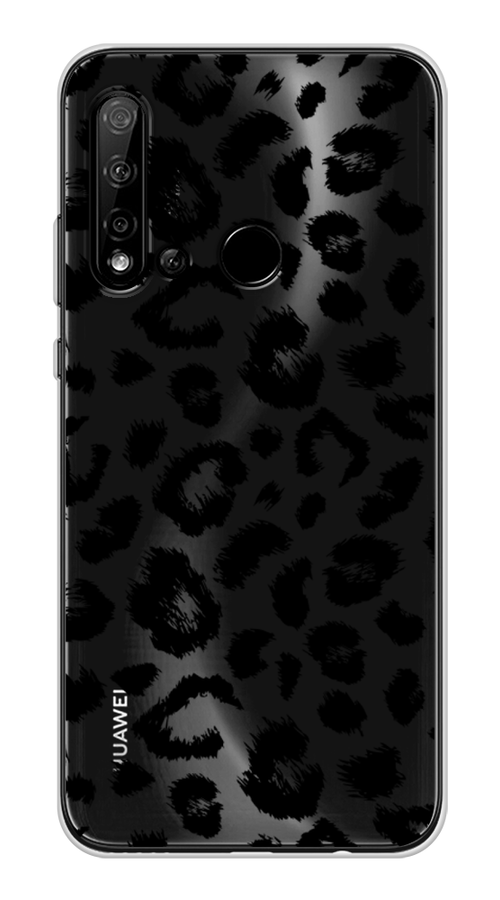 

Чехол Awog на Huawei Nova 5i "Окрас леопарда фон", Черный, 69850-2