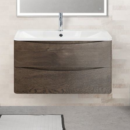 

Тумба с раковиной BelBagno Acqua 90 robere nature grigio