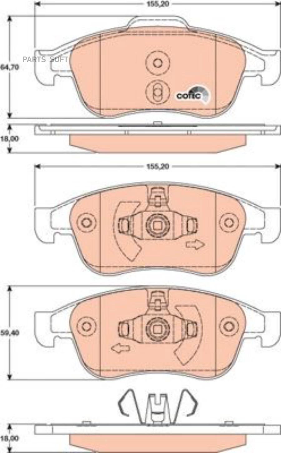 

Колодки Передние Renault Duster 10-/Fluence 10-/Megane Iii 08- Zf Russia Gdb1789 Zfr Renau