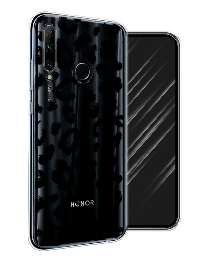 

Чехол Awog на Honor 20 Lite 2019 "Окрас леопарда фон", Черный, 68950-2