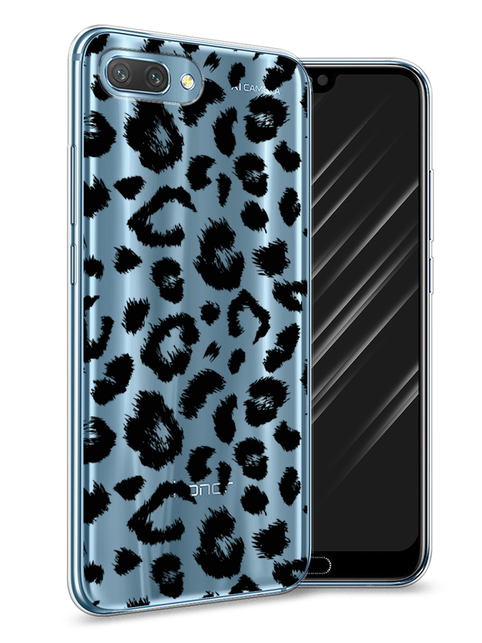 

Чехол Awog на Honor 10 "Окрас леопарда фон", Черный, 65350-2