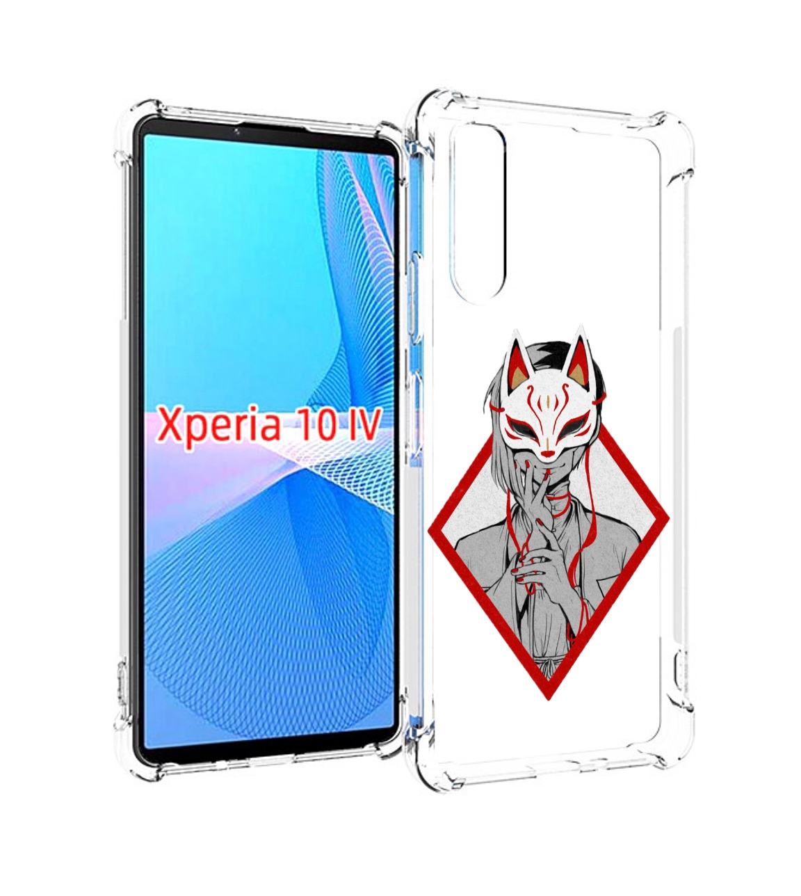 Чехол MyPads девушка в маске япония для Sony Xperia 10 IV (10-4)