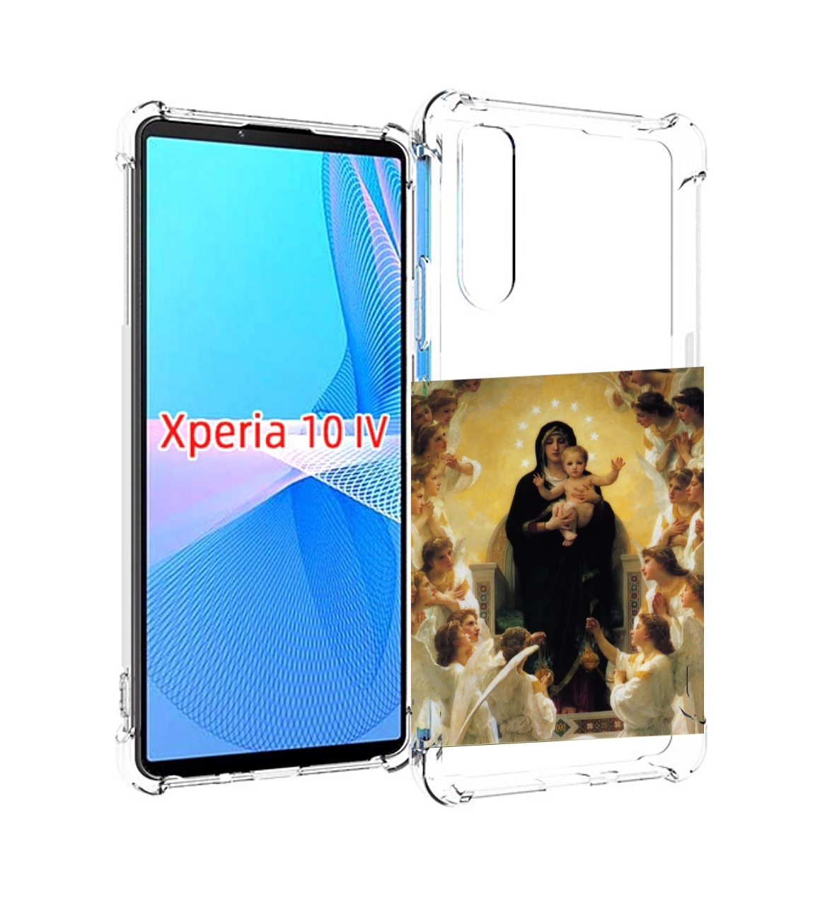 

Чехол MyPads дева-мария для Sony Xperia 10 IV (10-4), Прозрачный, Tocco