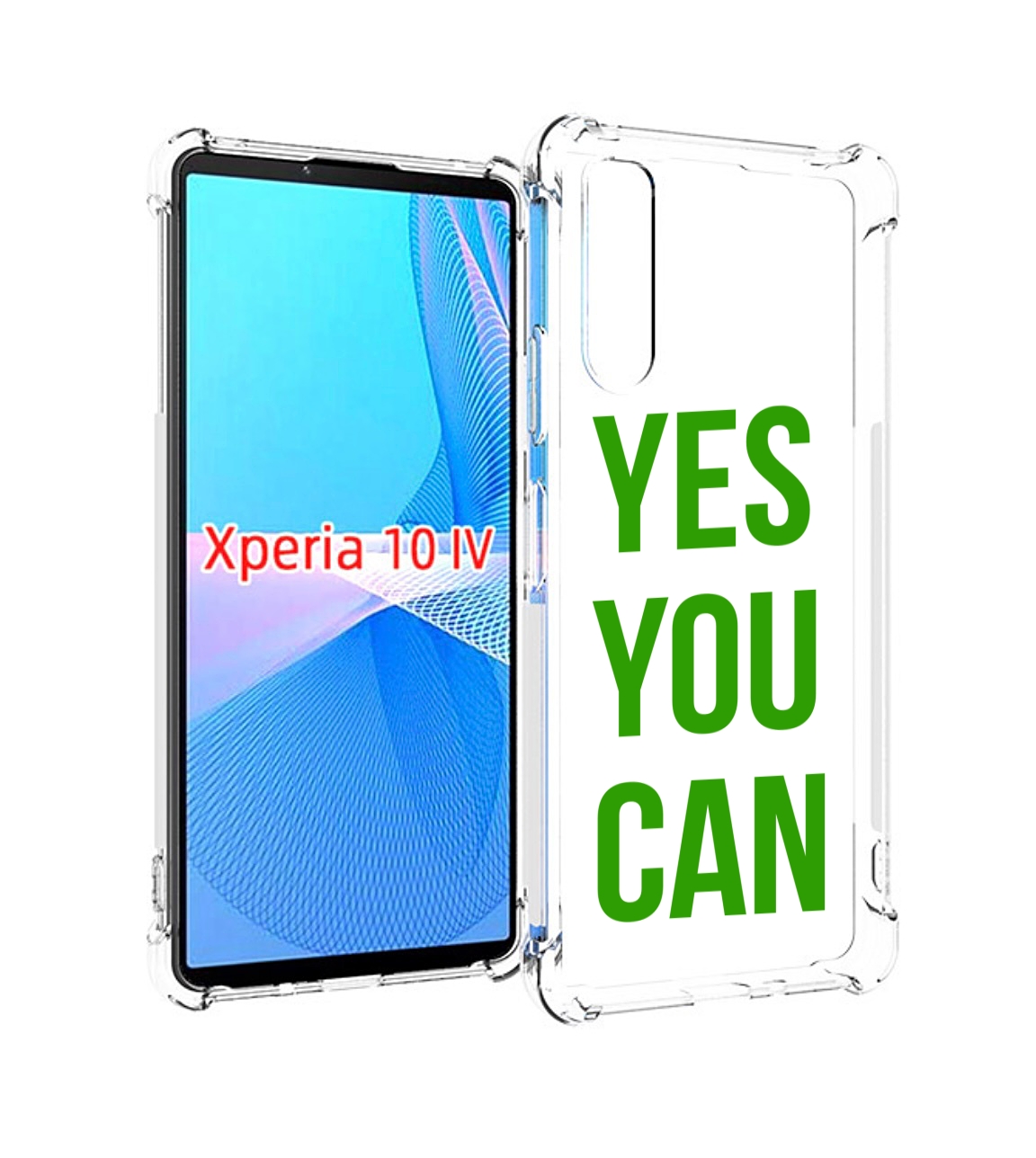 

Чехол MyPads да-ты-можешь для Sony Xperia 10 IV (10-4), Прозрачный, Tocco