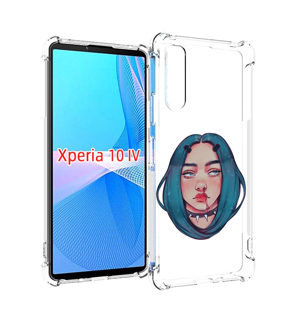 

Чехол MyPads грустная-девушка-с-синими-волосами для Sony Xperia 10 IV (10-4), Прозрачный, Tocco