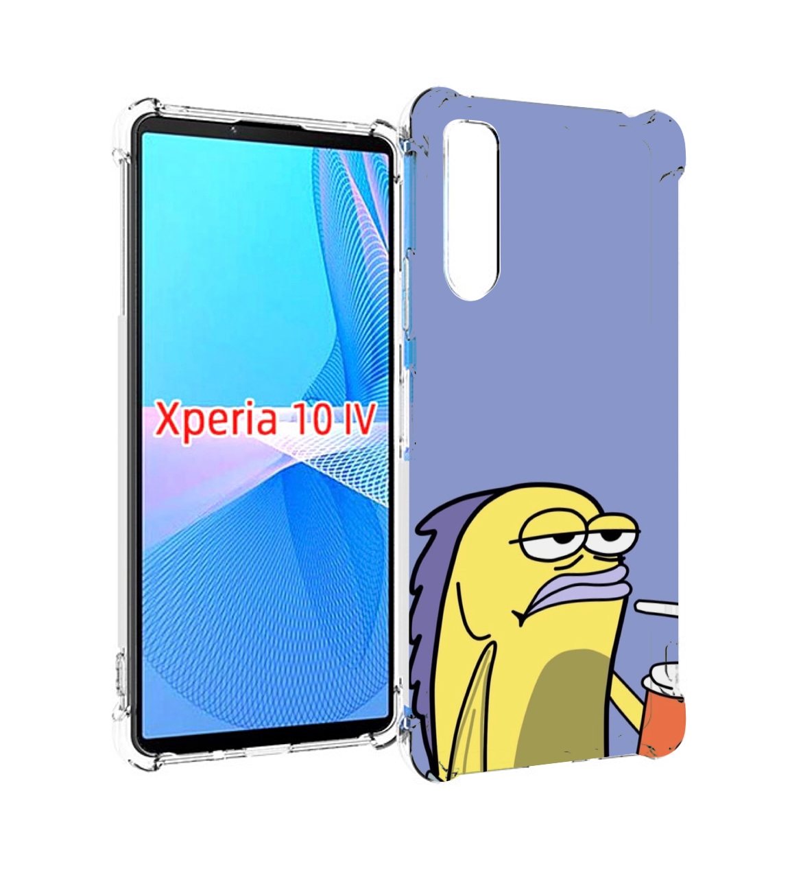 

Чехол MyPads грусная-рыба-из-спанч-боба для Sony Xperia 10 IV (10-4), Прозрачный, Tocco