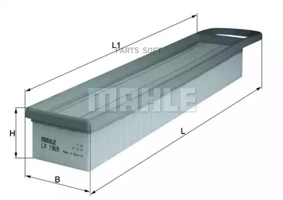 

Воздушный фильтр Mahle/Knecht LX1969