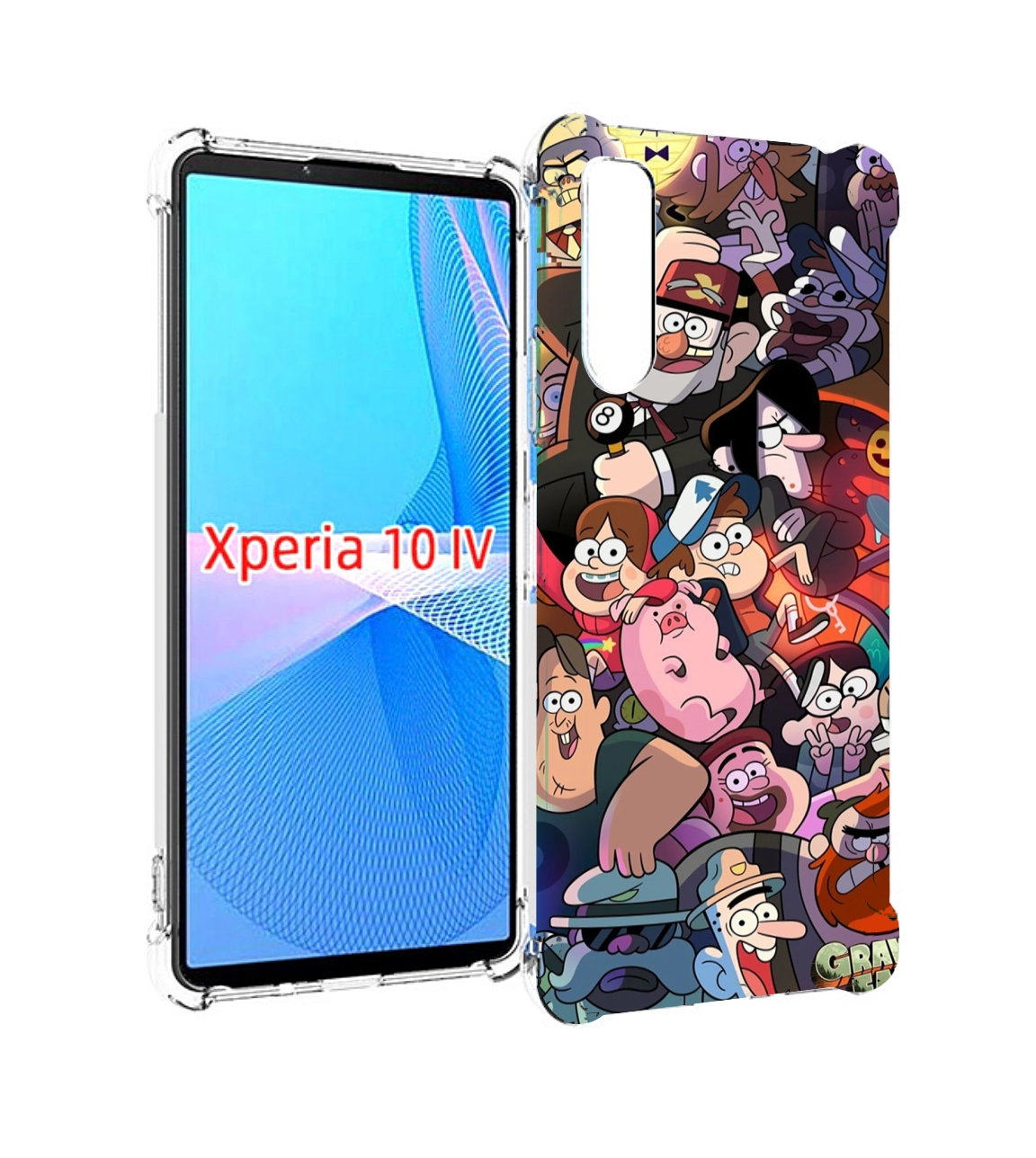 

Чехол MyPads гравити-фолз для Sony Xperia 10 IV (10-4), Прозрачный, Tocco