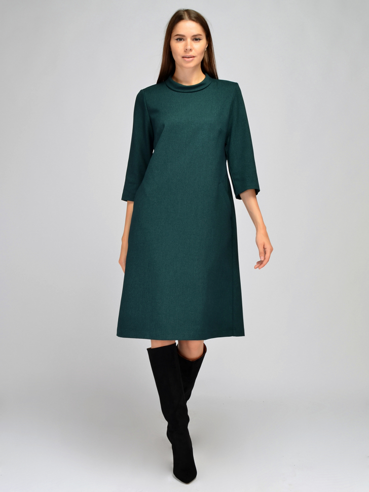 Платье женское Viserdi 10361 зеленое 46 RU