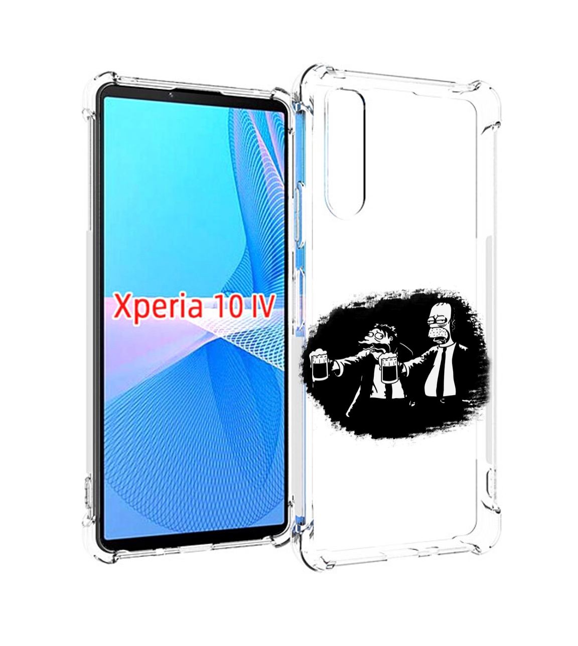 фото Чехол mypads гомер пьет для sony xperia 10 iv (10-4)