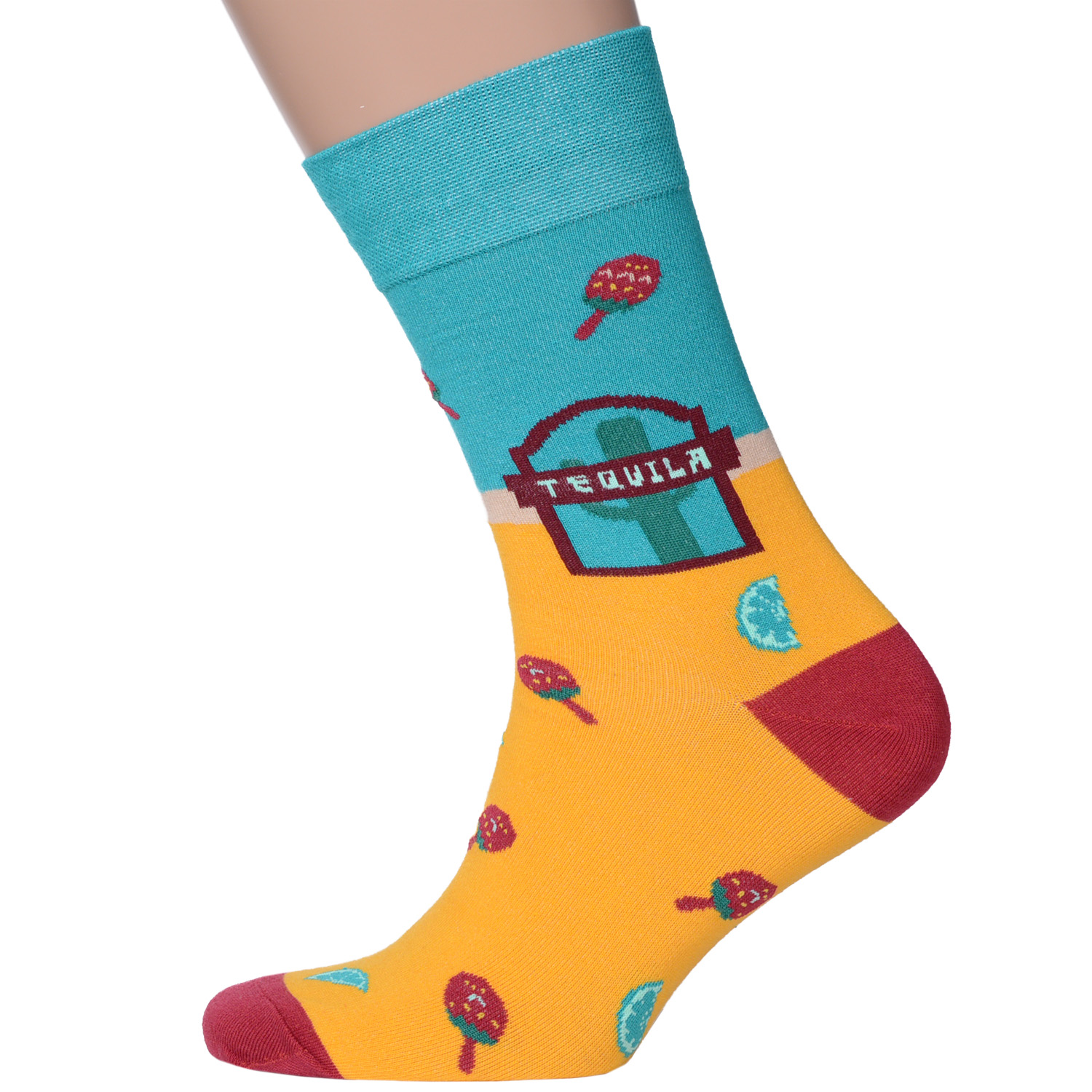 

Носки MoscowSocksClub nm-277 бирюзовые 25 (38-40), Желтый, nm-277