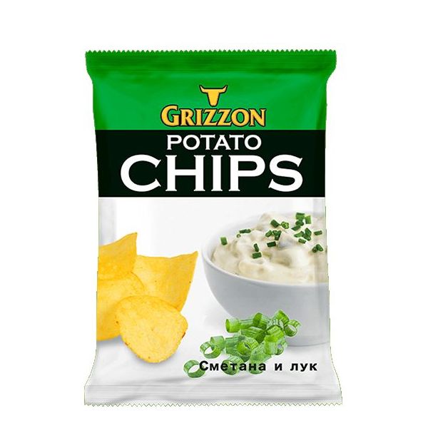 

Чипсы картофельные Grizzon со вкусом сметаны и лука 150 г