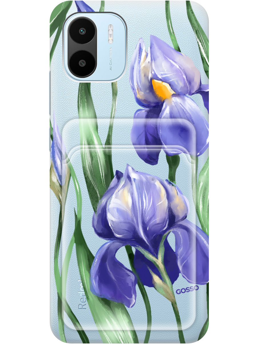 

Силиконовый чехол на Xiaomi Redmi A1 с рисунком "Amazing Irises" прозрачный, Прозрачный;белый;синий, 20012068