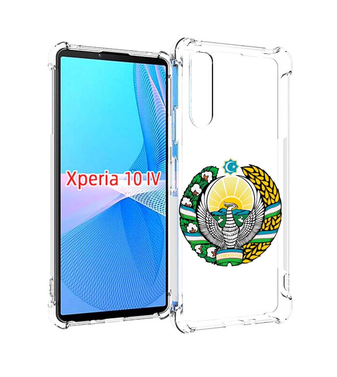 Чехол MyPads герб-узбекистана для Sony Xperia 10 IV (10-4) Tocco