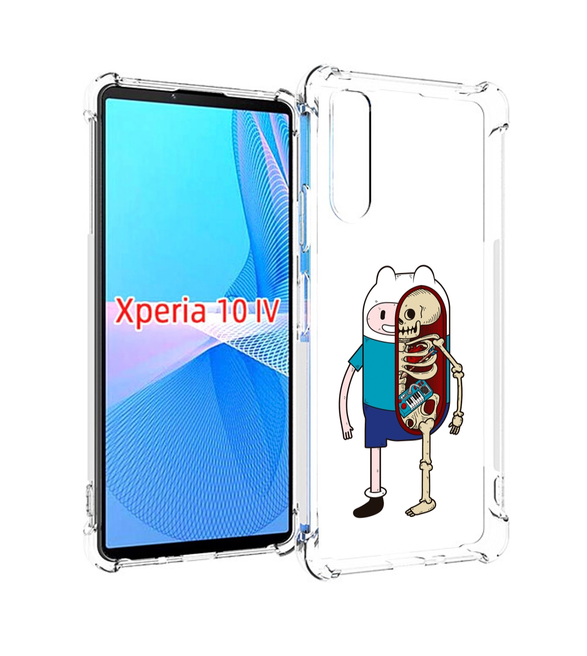 

Чехол MyPads Финн скелет для Sony Xperia 10 IV (10-4), Прозрачный, Tocco
